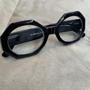 Ryan Simkhai black big  Reading Glasses +2.50